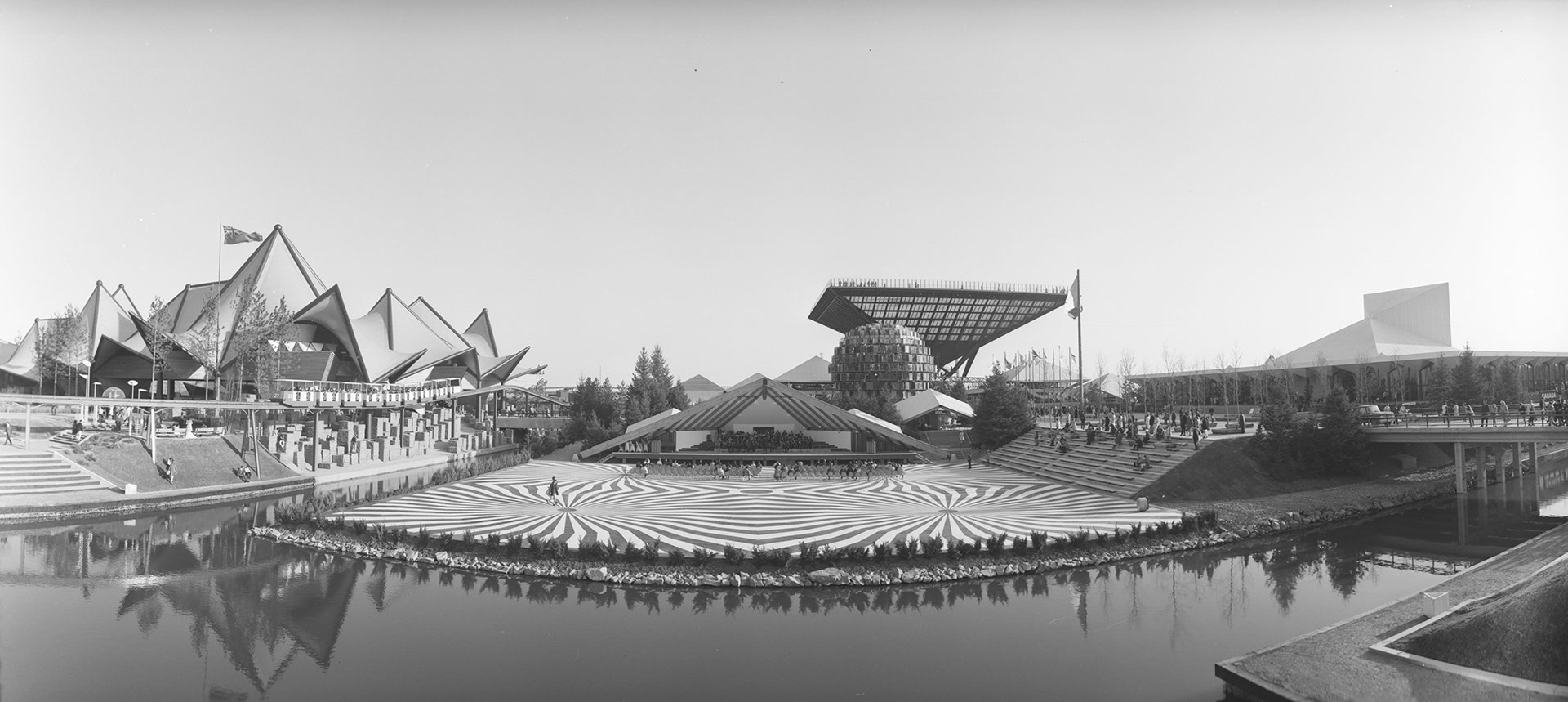 Ontario pavilion and Canadian pavilion at Expo 67